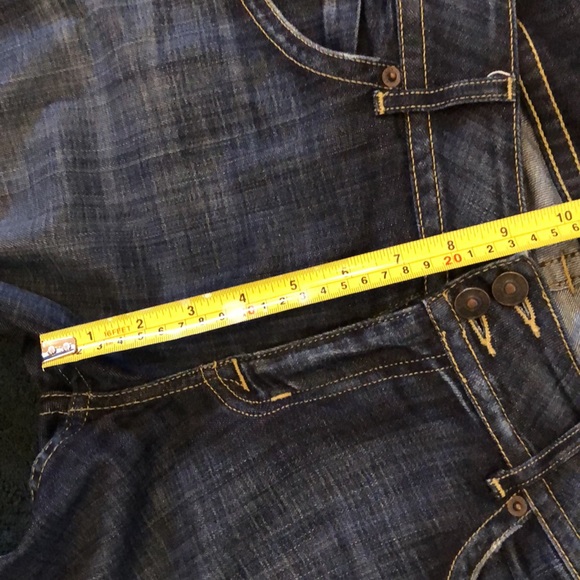 🇬🇧Hudson Button back pocket wide boot leg belt loops comfy jeans - Picture 10 of 12